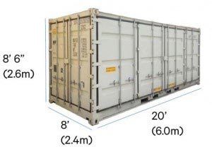 20' Shipping Container Side Door Dimensions
