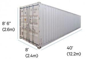 40' Shipping Container Dimensions
