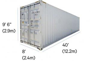 40' High Cube Shipping Container Dimensions