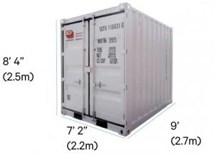 9' Shipping Container Dimensions